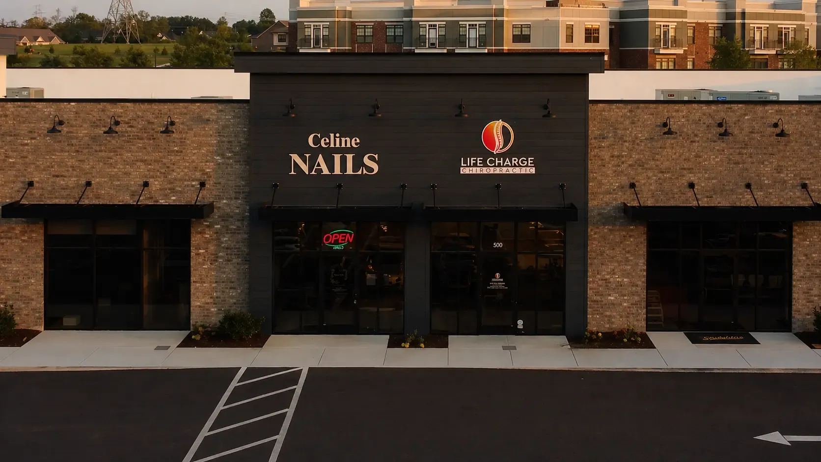 Life Charge Chiropractic, aerial view Gallatin TN