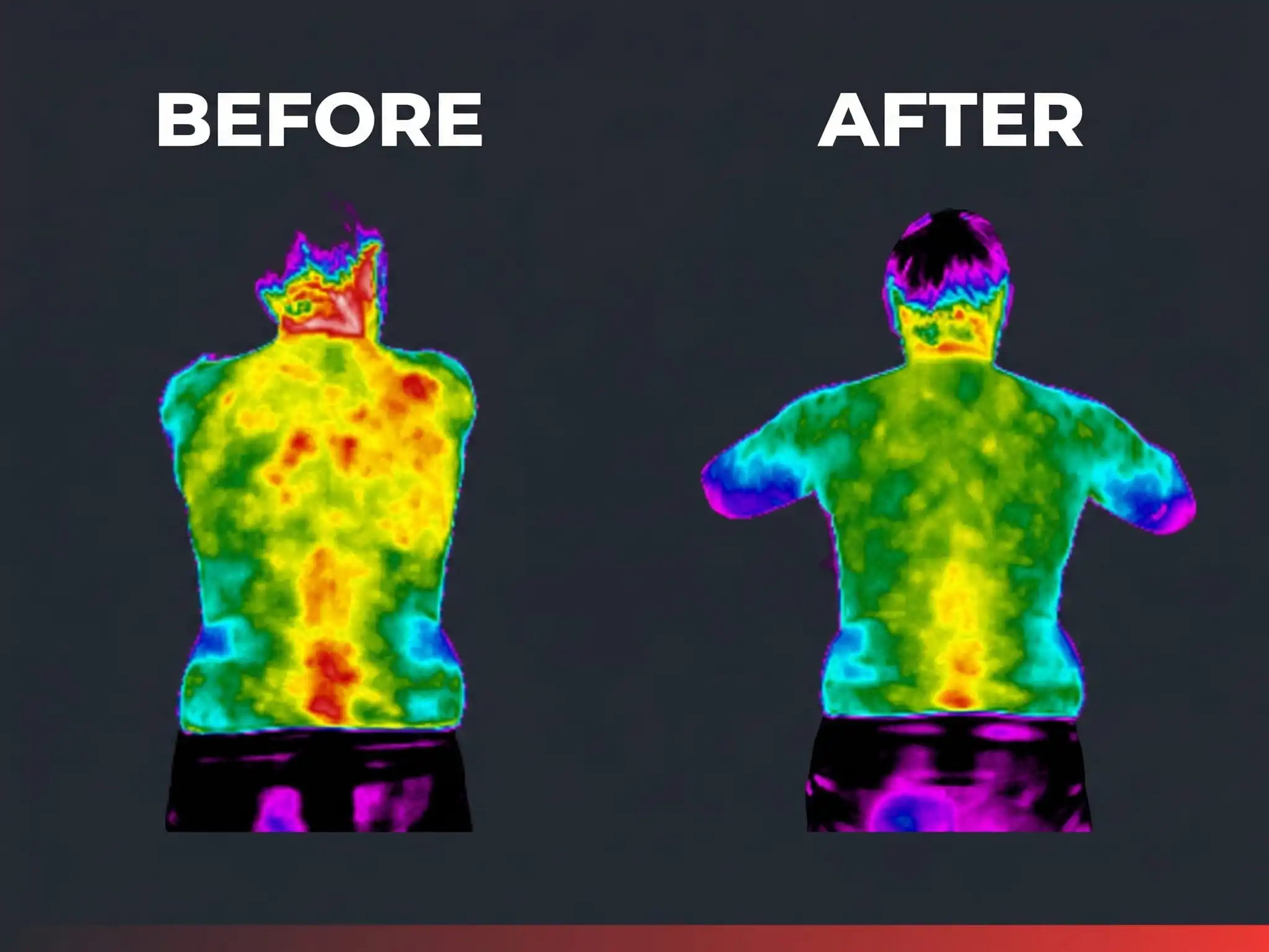 Thermal scan before and after care